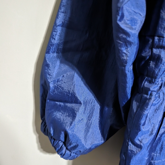 Vintage "Very Trendy" brand fleece lined windbreaker jacket with tree embroidery - Picture 8 of 11